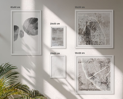 Lot de tableaux encadrés Formes modernes abstraites