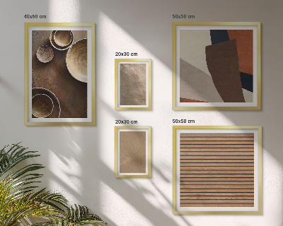 Ensemble de 5 tableaux Structures minimalistes en pierre