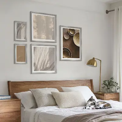 Tableau de décoration murale à motifs de textures minimalistes