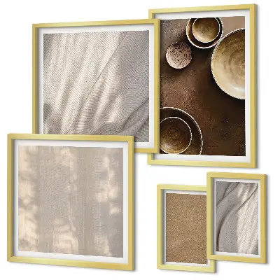 Tableau de décoration murale à motifs de textures minimalistes