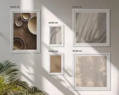 Tableau de décoration murale à motifs de textures minimalistes