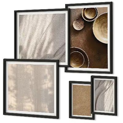 Tableau de décoration murale à motifs de textures minimalistes