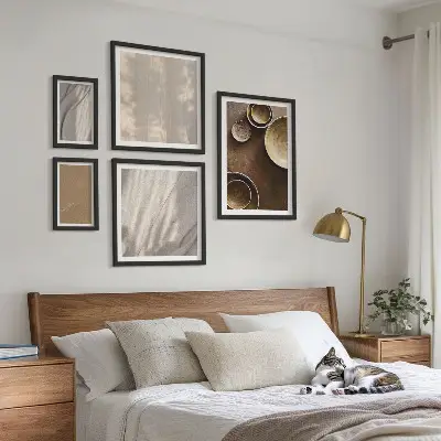 Tableau de décoration murale à motifs de textures minimalistes