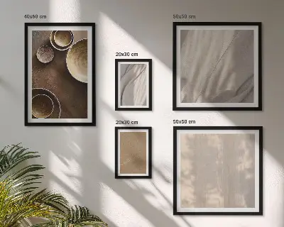 Tableau de décoration murale à motifs de textures minimalistes