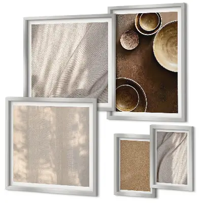 Tableau de décoration murale à motifs de textures minimalistes