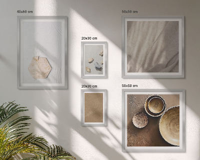 Tableau de décoration murale Textures minimalistes chaleureuses