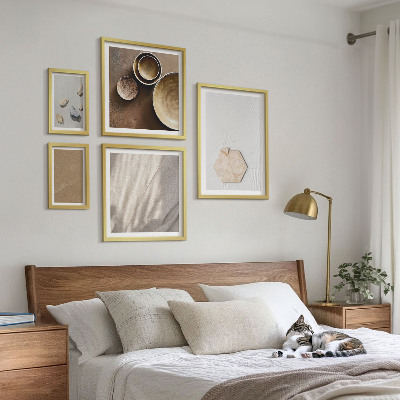 Tableau de décoration murale Textures minimalistes chaleureuses