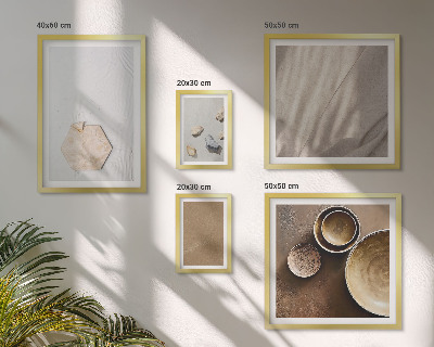 Tableau de décoration murale Textures minimalistes chaleureuses