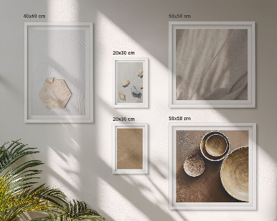 Tableau de décoration murale Textures minimalistes chaleureuses