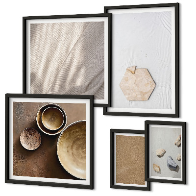 Tableau de décoration murale Textures minimalistes chaleureuses
