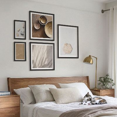 Tableau de décoration murale Textures minimalistes chaleureuses