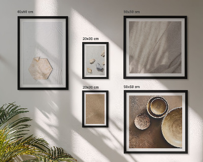Tableau de décoration murale Textures minimalistes chaleureuses