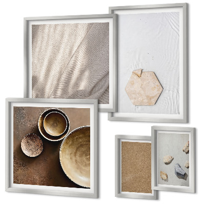 Tableau de décoration murale Textures minimalistes chaleureuses