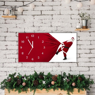 Horloge murale en verre Cadeaux de Noël Saint-Père