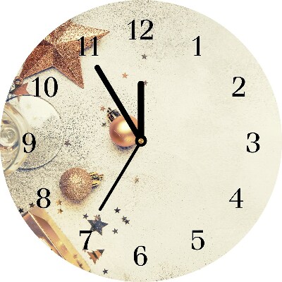Horloge murale en verre Noël Babioles