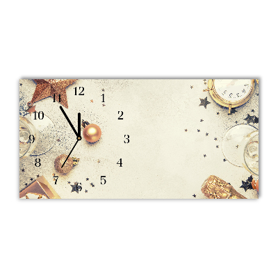 Horloge murale en verre Noël Babioles