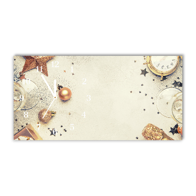 Horloge murale en verre Noël Babioles