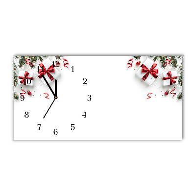 Horloge murale en verre Cadeaux de Noël Saint Brindilles