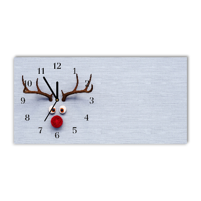 Horloge murale en verre Saint renne Rudolf