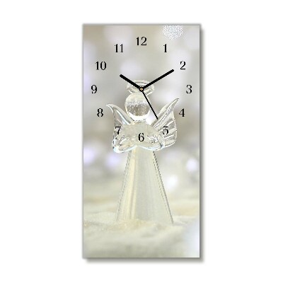 Horloge murale en verre Verticale Ornement de verre Saint-Ange