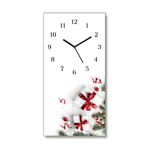 Horloge murale en verre Verticale Cadeaux de Noël Saint Brindilles