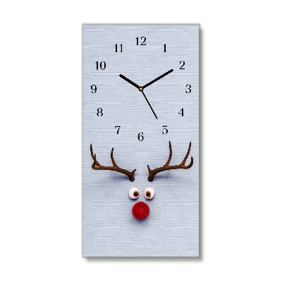 Horloge murale en verre Verticale Saint renne Rudolf