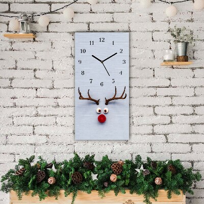 Horloge murale en verre Verticale Saint renne Rudolf
