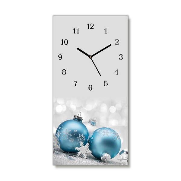 Horloge murale en verre Verticale Babioles Vacances d'hiver Décorations