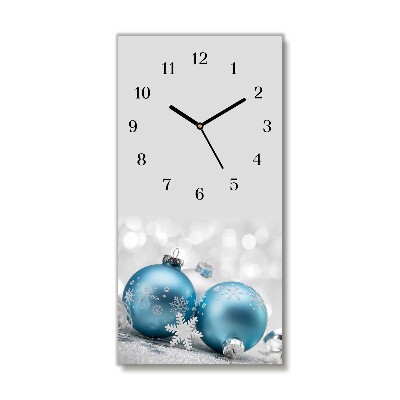 Horloge murale en verre Verticale Babioles Vacances d'hiver Décorations