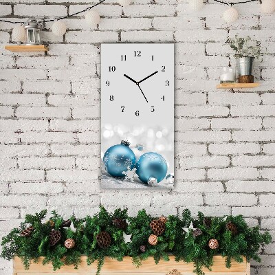 Horloge murale en verre Verticale Babioles Vacances d'hiver Décorations