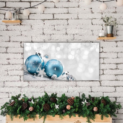 Horloge murale en verre Babioles Vacances d'hiver Décorations