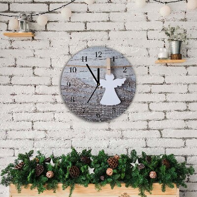 Horloge murale en verre Tour Saint-Ange Hiver