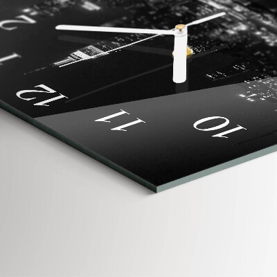 Horloge carrée en verre Horizon