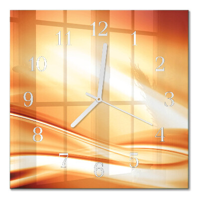 Horloge carrée en verre Abstraction