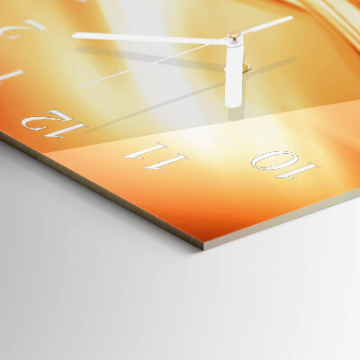 Horloge carrée en verre Abstraction