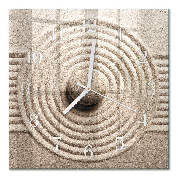 Horloge carrée en verre Pierre
