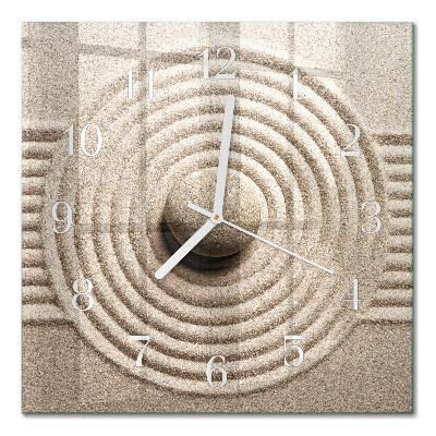 Horloge carrée en verre Pierre