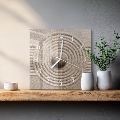Horloge carrée en verre Pierre