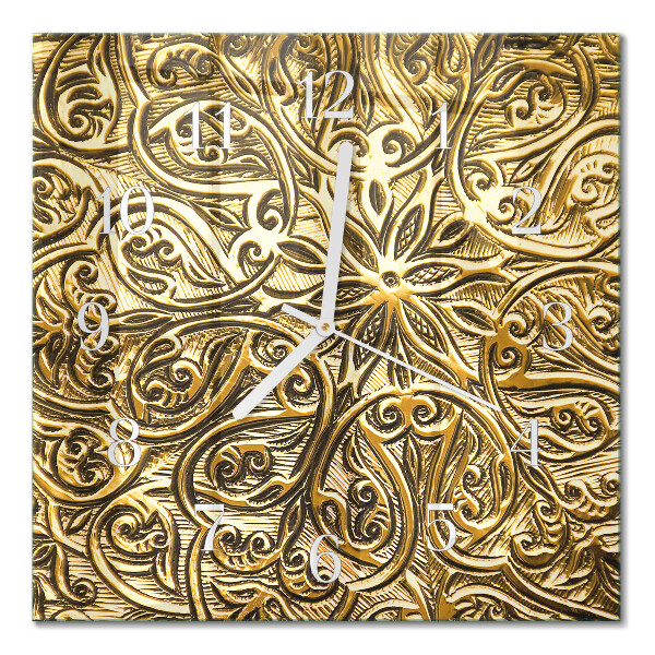 Horloge carrée en verre Mosaïque
