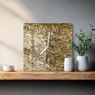 Horloge carrée en verre Mosaïque
