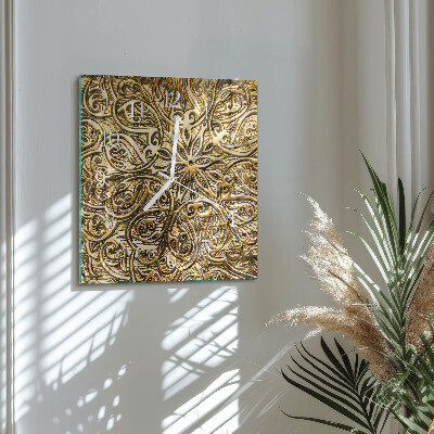 Horloge carrée en verre Mosaïque