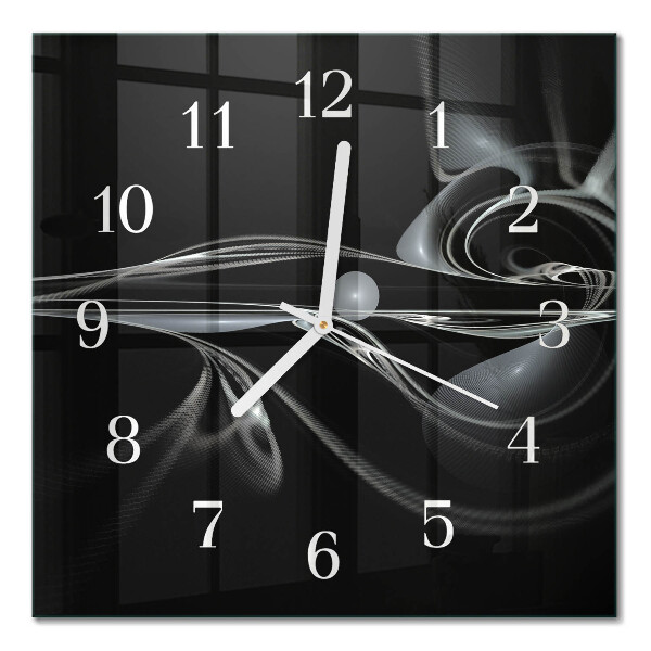 Horloge murale carrée Abstraction