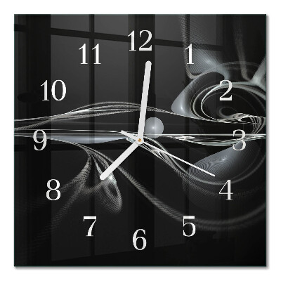Horloge murale carrée Abstraction