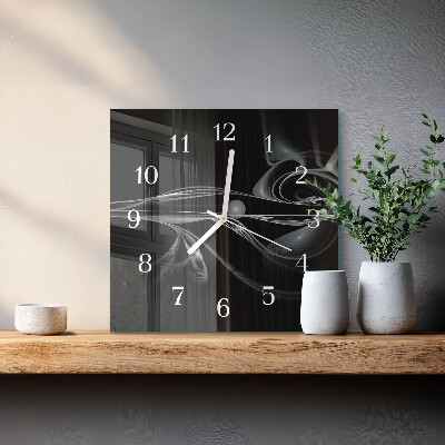 Horloge murale carrée Abstraction