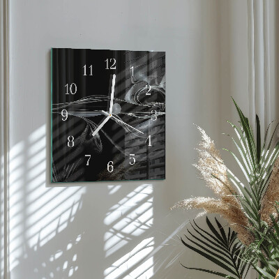 Horloge murale carrée Abstraction