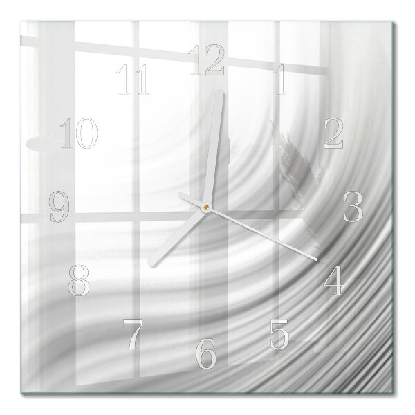 Horloge carrée en verre Abstraction
