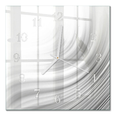 Horloge carrée en verre Abstraction