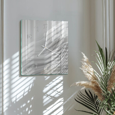 Horloge carrée en verre Abstraction