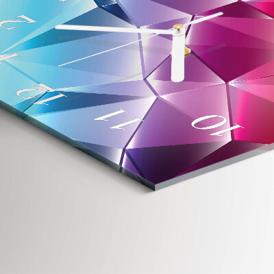 Horloge carrée en verre Motif 3d