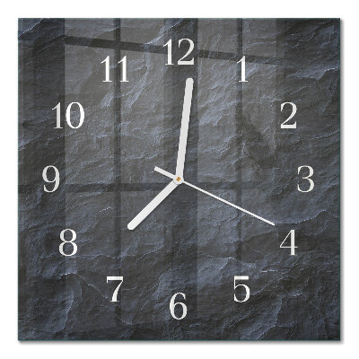 Horloge carrée en verre Arrière-plan